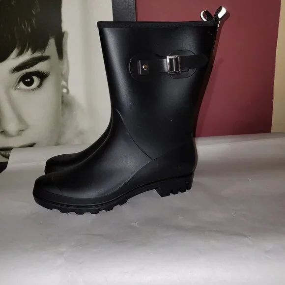 NWOT WOMANS HISEA WINTER/RAIN BOOTS SZ 8 - Picture 4 of 9